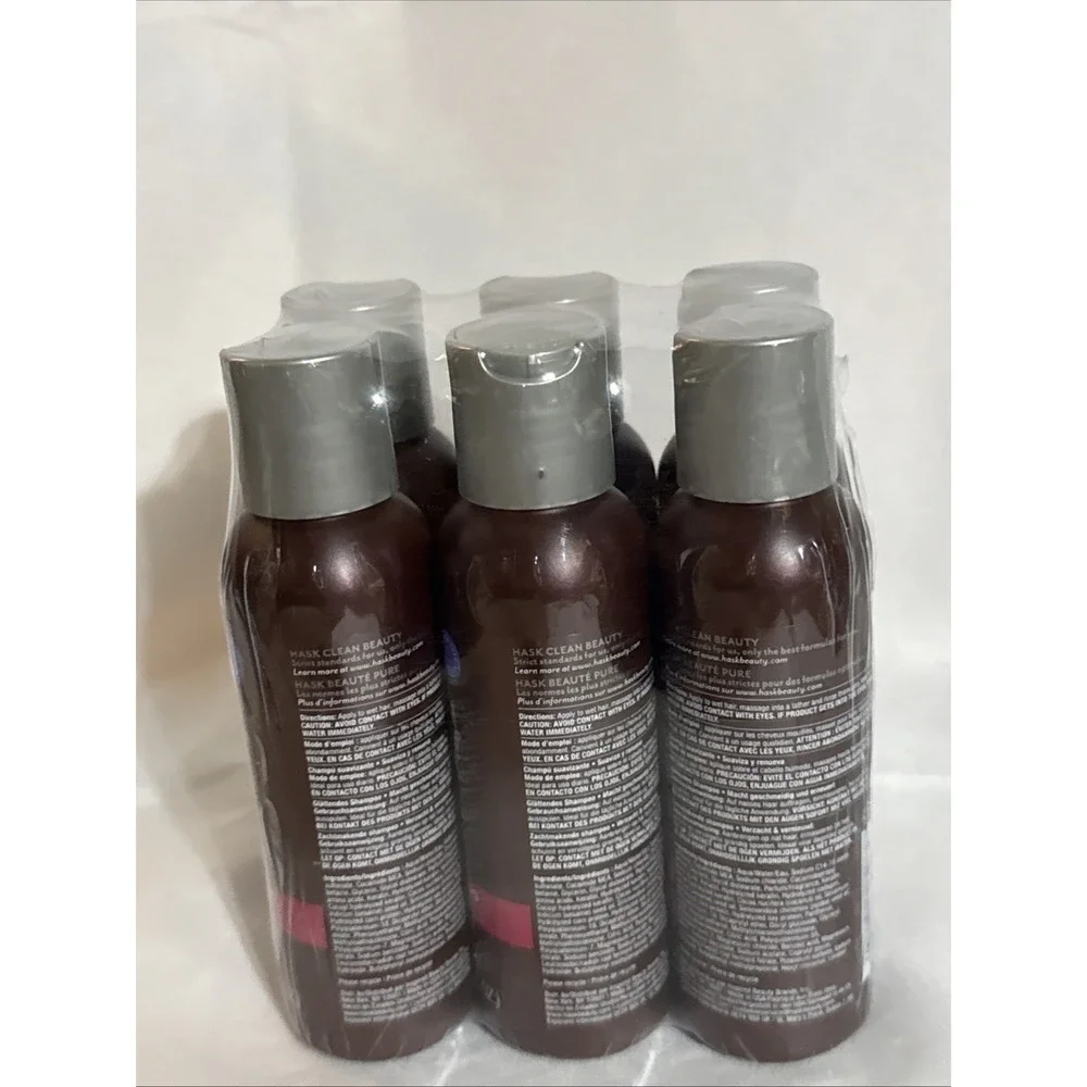 Hask Keratin Protein Smoothing Shampoo 3.3oz Travel Size Lot of 6 - Picture 2 of 5